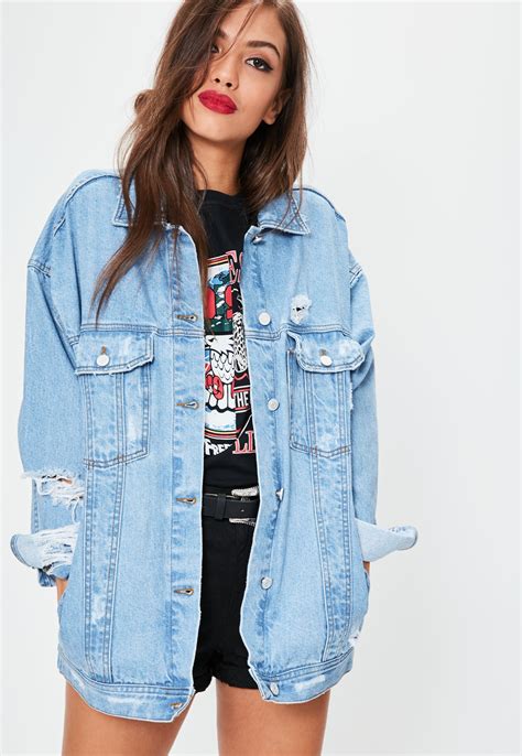 oversized denim jacket.